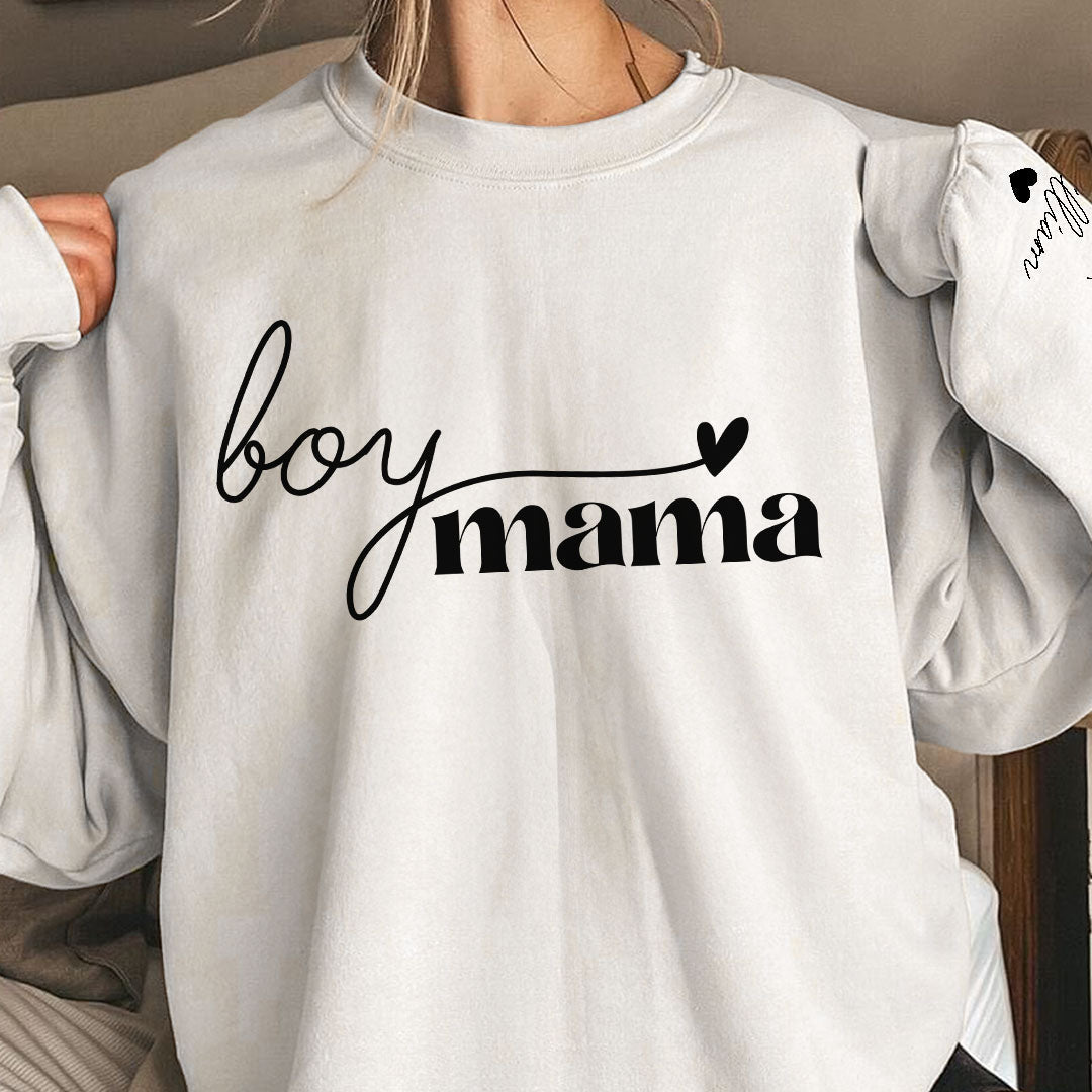 Boy Mama - Personalized Sweatshirt - Image 2