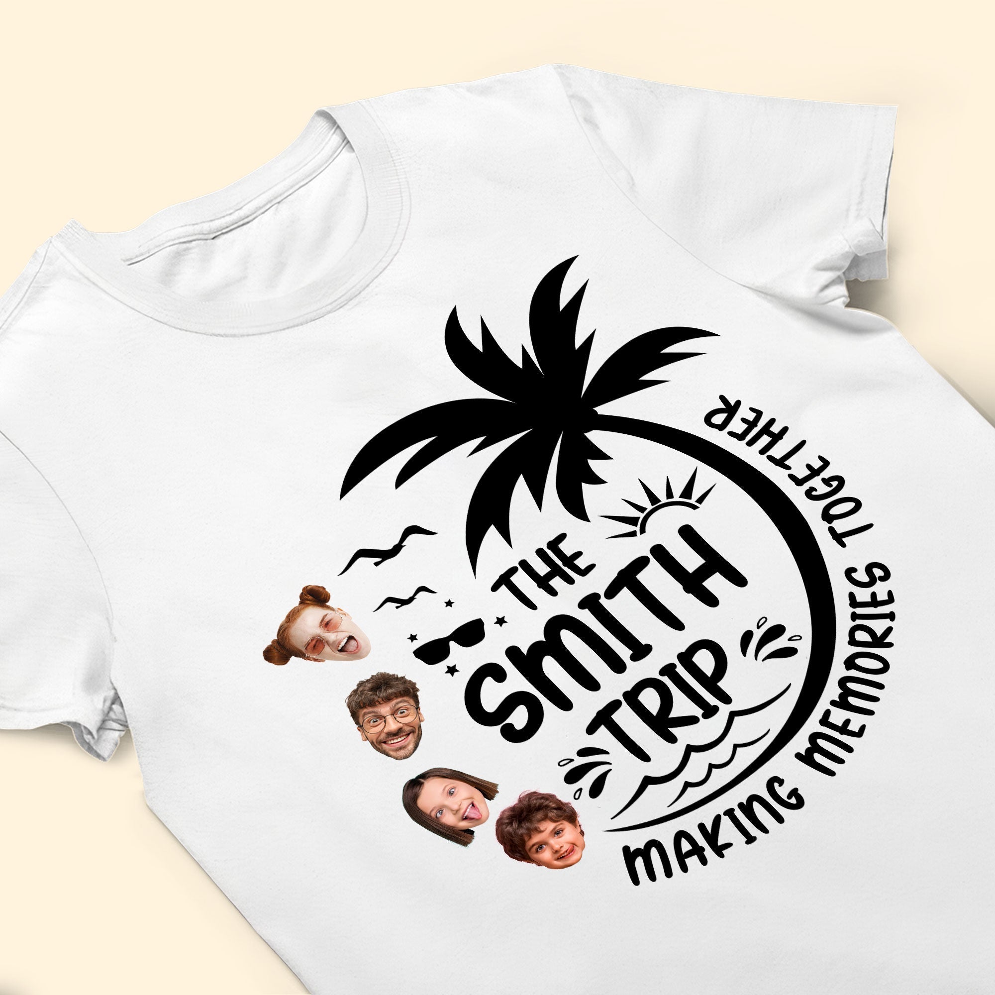 Family Vacation - Personalized Photo Matching Shirt And Baby Onesie - Image 6