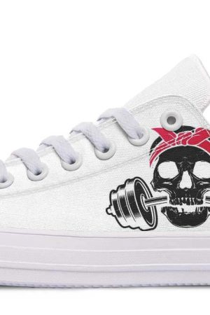 Strong Lady White Deadlift Sneakers - Women's Performance Training Shoes