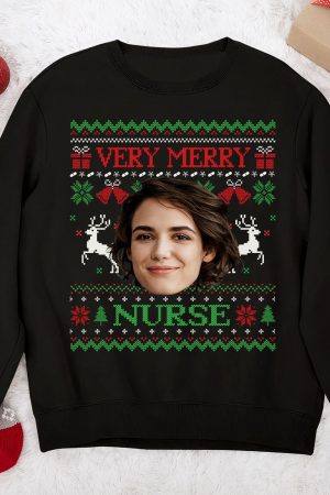 Very Merry Nurse - Personalized Sweatshirt