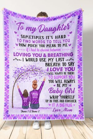 You Will Always Be My Baby Girl - Personalized Blanket - Christmas Gift For Daughter Big Size
