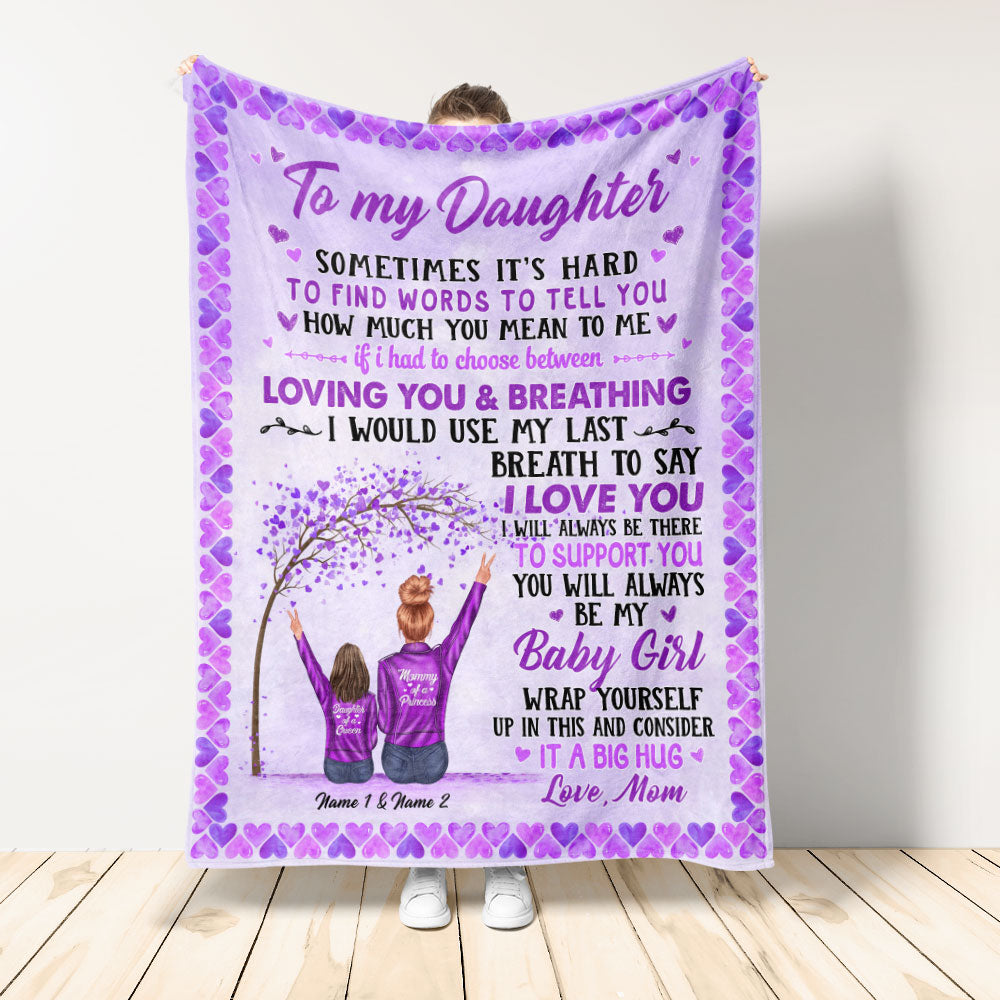 You Will Always Be My Baby Girl - Personalized Blanket - Christmas Gift For Daughter Big Size