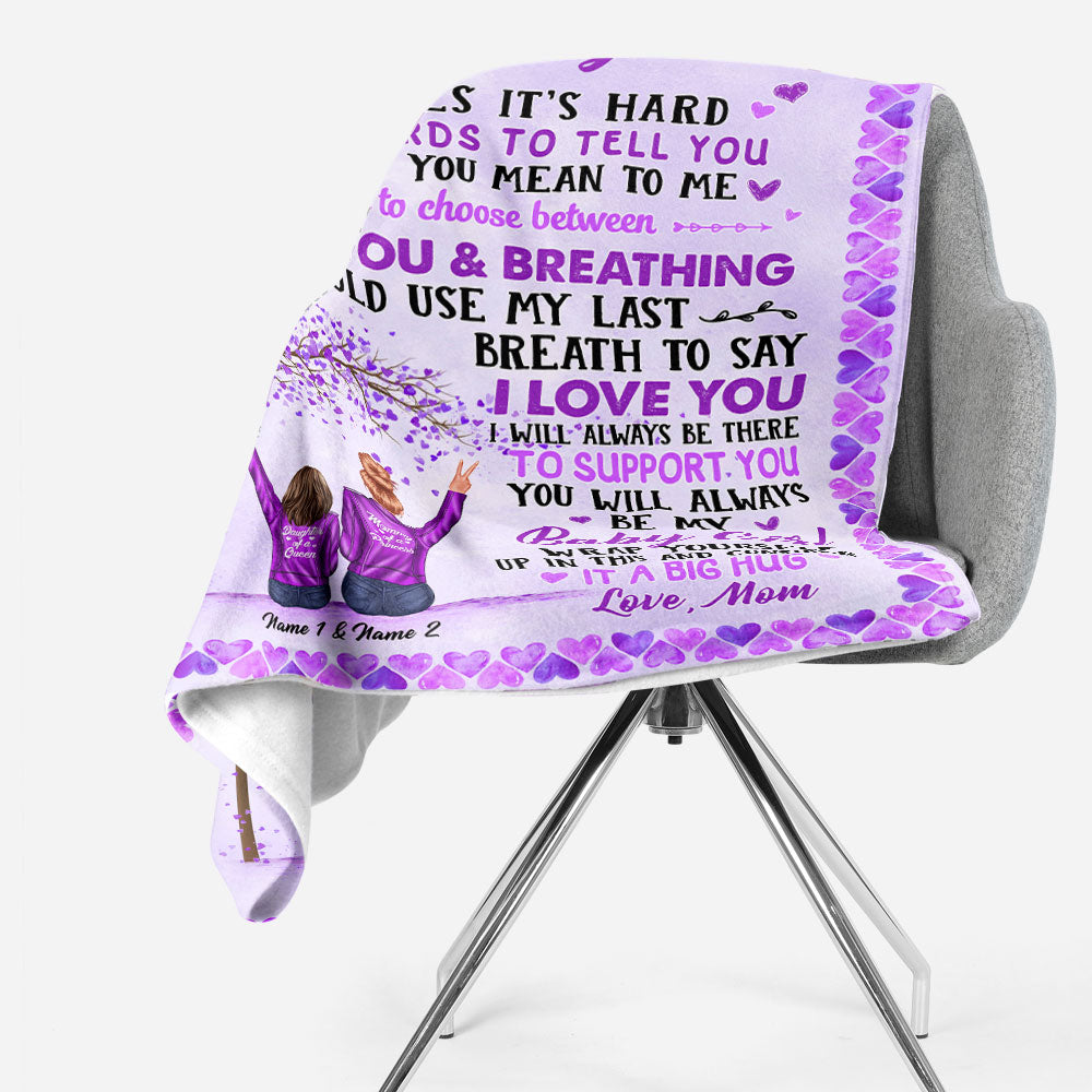 You Will Always Be My Baby Girl - Personalized Blanket - Christmas Gift For Daughter Big Size - Image 2